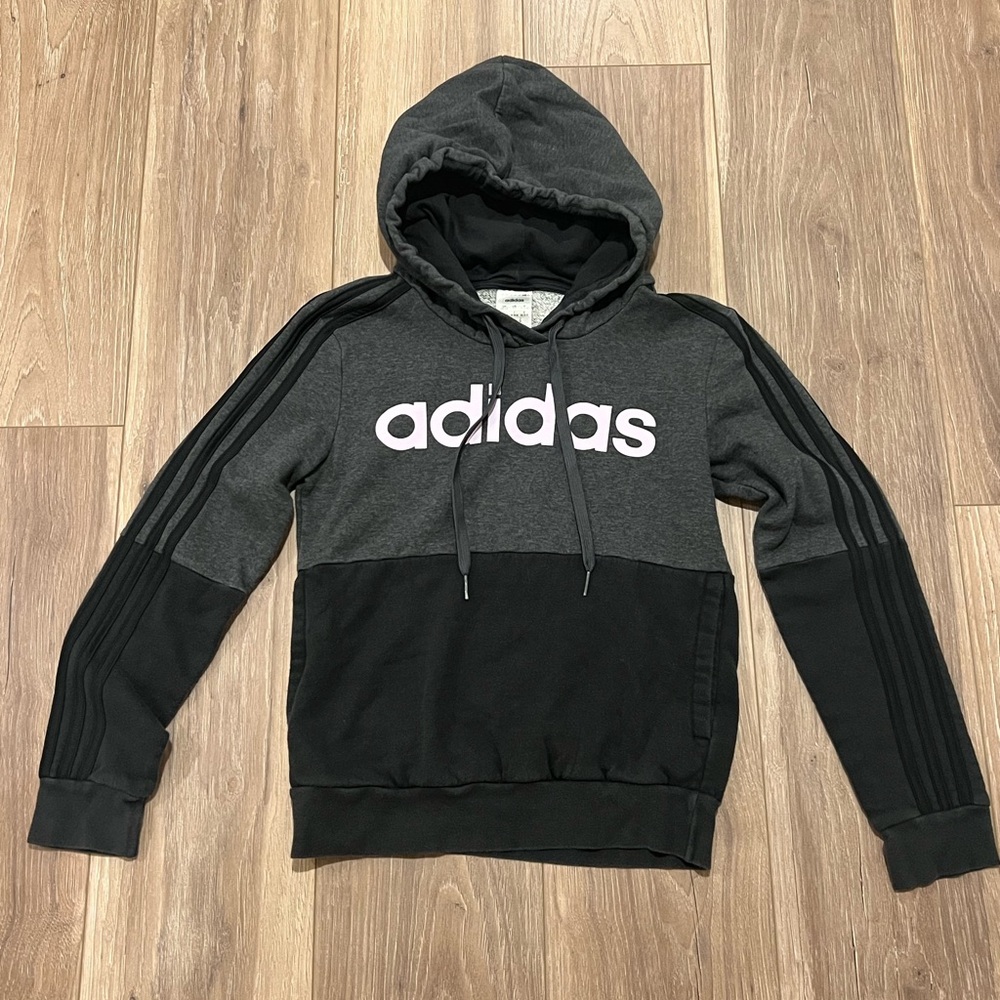 adidas XS Gray & Black Hoodie